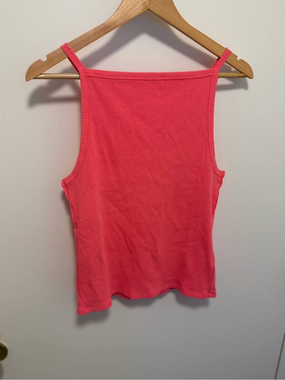 FREE PEOPLE tank top size L hard to find bright pink color NWOT rare